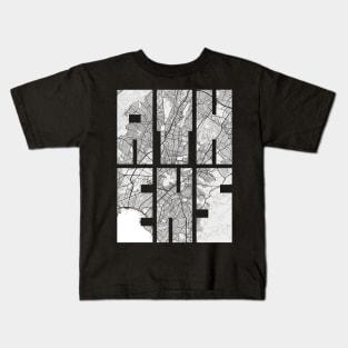 Athens, Greece City Map Typography - Light Kids T-Shirt